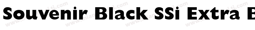 Souvenir Black SSi Extra Bold字体转换